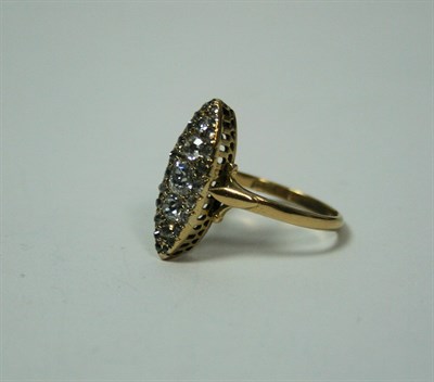 Lot 412 - A late 19th century gold and diamond ring