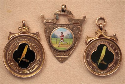Lot 437 - A group of three gold medals
