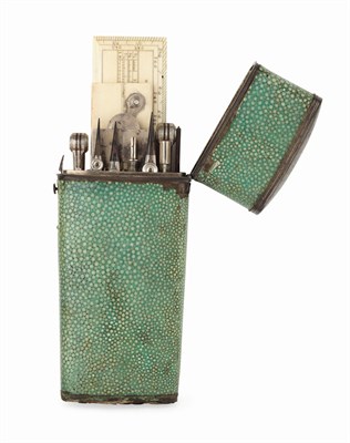 Lot 60 - GEORGE IV SHAGREEN CASED ARCHITECT'S SET BY G & C DIXEY, LONDON