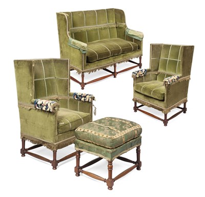 Lot 44 - VICTORIAN FOUR PIECE WILLIAM AND MARY STYLE SUITE