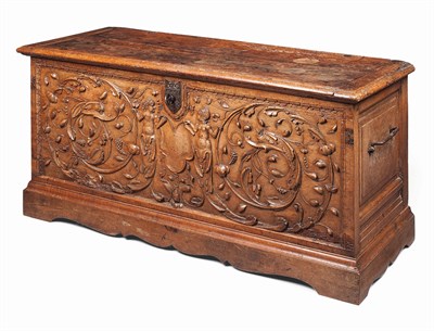 Lot 16 - FRENCH FRUITWOOD COFFER