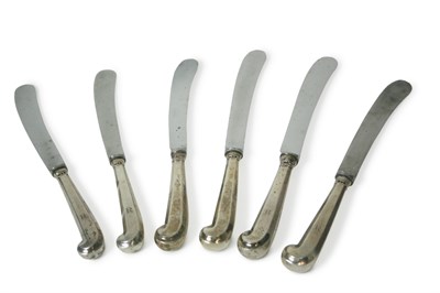 Lot 174 - SET OF MODERN SILVER PISTOL GRIP TABLE AND SIDE KNIVES