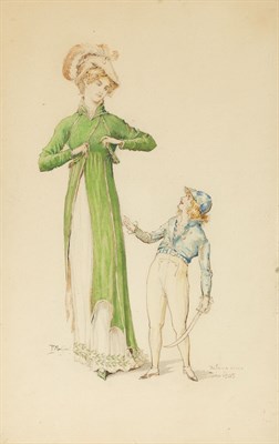 Lot 104 - FOUR COSTUME STUDIES BY PERCY MACQUOID (BRITISH, 1852-1925)