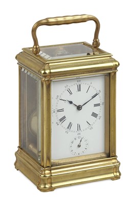 Lot 150 - FRENCH BRASS CARRIAGE CLOCK