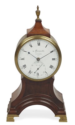 Lot 82 - FINE GEORGE III MAHOGANY AND BRASS MANTLE CHRONOMETER BY GEORGE MARGETTS, NO. 97