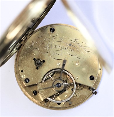 Lot 111 - A gentleman's 18ct gold cased, open faced pocket watch