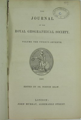 Lot 169 - Journal of the Royal Geographical Society