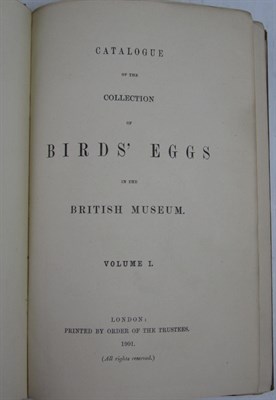 Lot 158 - Catalogue of British Birds' Eggs - Oates, E.W. & Reid, S.G.