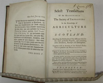 Lot 129 - Scottish agriculture, 10 volumes, including Wilson, John