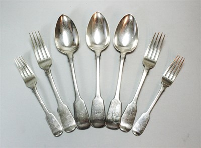 Lot 288 - A matched part canteen of flatware