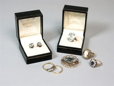 Lot 156 - A collection of gem set jewellery