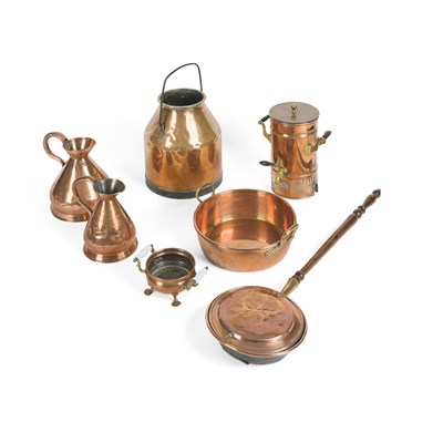 Lot 76 - A COLLECTION OF COPPER AND BRASSWARE