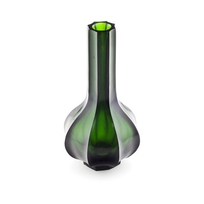 Lot 149 - PEKING GREEN GLASS VASE
