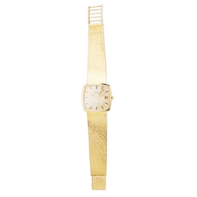 Lot 82 - OMEGA - A gentleman's 18ct gold wrist watch