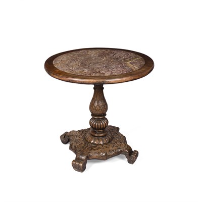 Lot 39 - EXPORT CARVED HARDWOOD TABLE