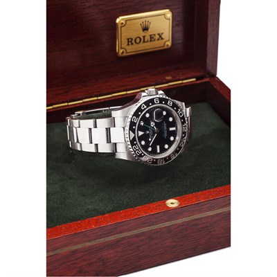 Lot 97 - ROLEX - A gentleman's stainless steel wrist watch