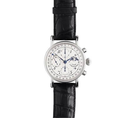 Lot 91 - CHRONOSWISS - A Gentleman's Grand Lunar Chronograph wristwatch