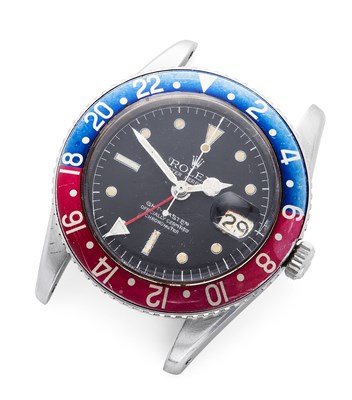 Lot 79 - ROLEX - A gentleman's GMT MASTER I chronograph