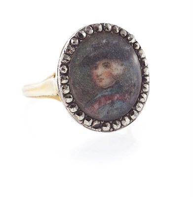 Lot 65 - A Bonnie Prince Charlie portrait ring