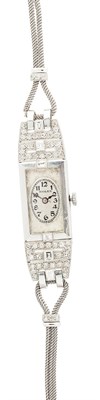 Lot 57 - ROLEX - A lady's diamond set cocktail watch