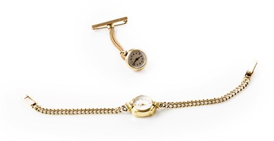 Lot 53 - OMEGA - A lady's 18ct gold wrist watch
