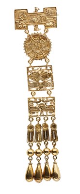 Lot 219 - Three Aztec inspired brooches