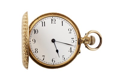 Lot 51 - An 18ct gold full hunter cased ladies pocket watch
