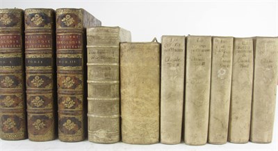 Lot 40 - 10 volumes, including Pictet, B.