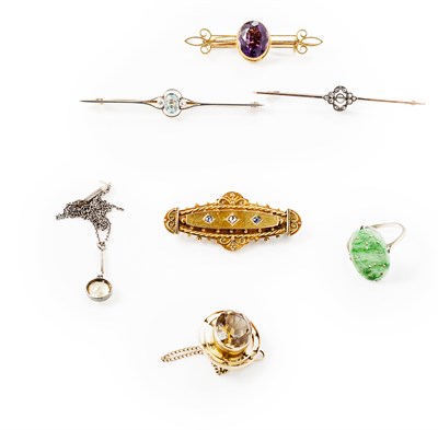 Lot 190 - A collection of gem set jewellery