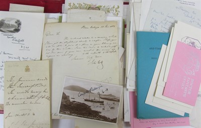 Lot 145 - Autograph letters, a collection including