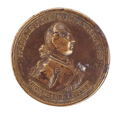 Lot 93 - William Duke of Cumberland, Battle of Culloden medallion