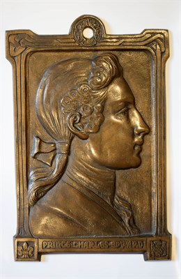 Lot 38A - An early 20th century bronze plaque of...