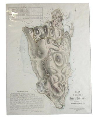 Lot 74 - Isle of Mull - Aros and Tobermory - Estate plan by William Blackman [?]