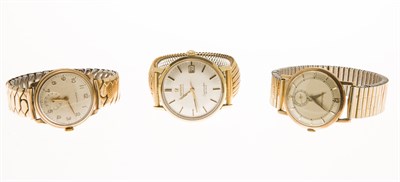 Lot 69 - OMEGA, JAEGER LE COULTRE - A group of three wrist watches