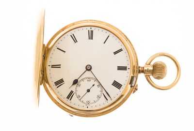 Lot 84 - An 18ct gold cased pocket watch