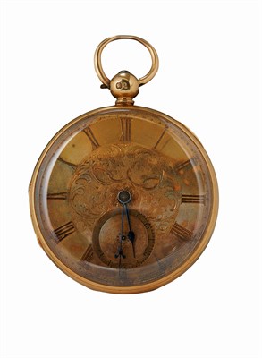 Lot 80 - An 18ct gold cased wrist watch (Whytock of Dundee)