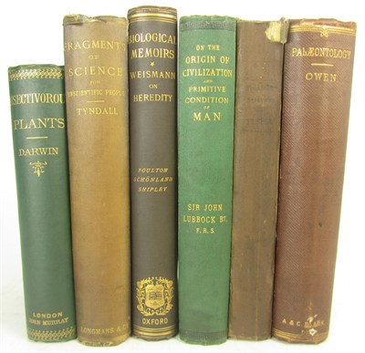 Lot 342 - Science, 6 volumes, including Darwin, Charles