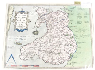 Lot 96 - Wales - Ortelius, Abraham &- Humphrey Lhuyd