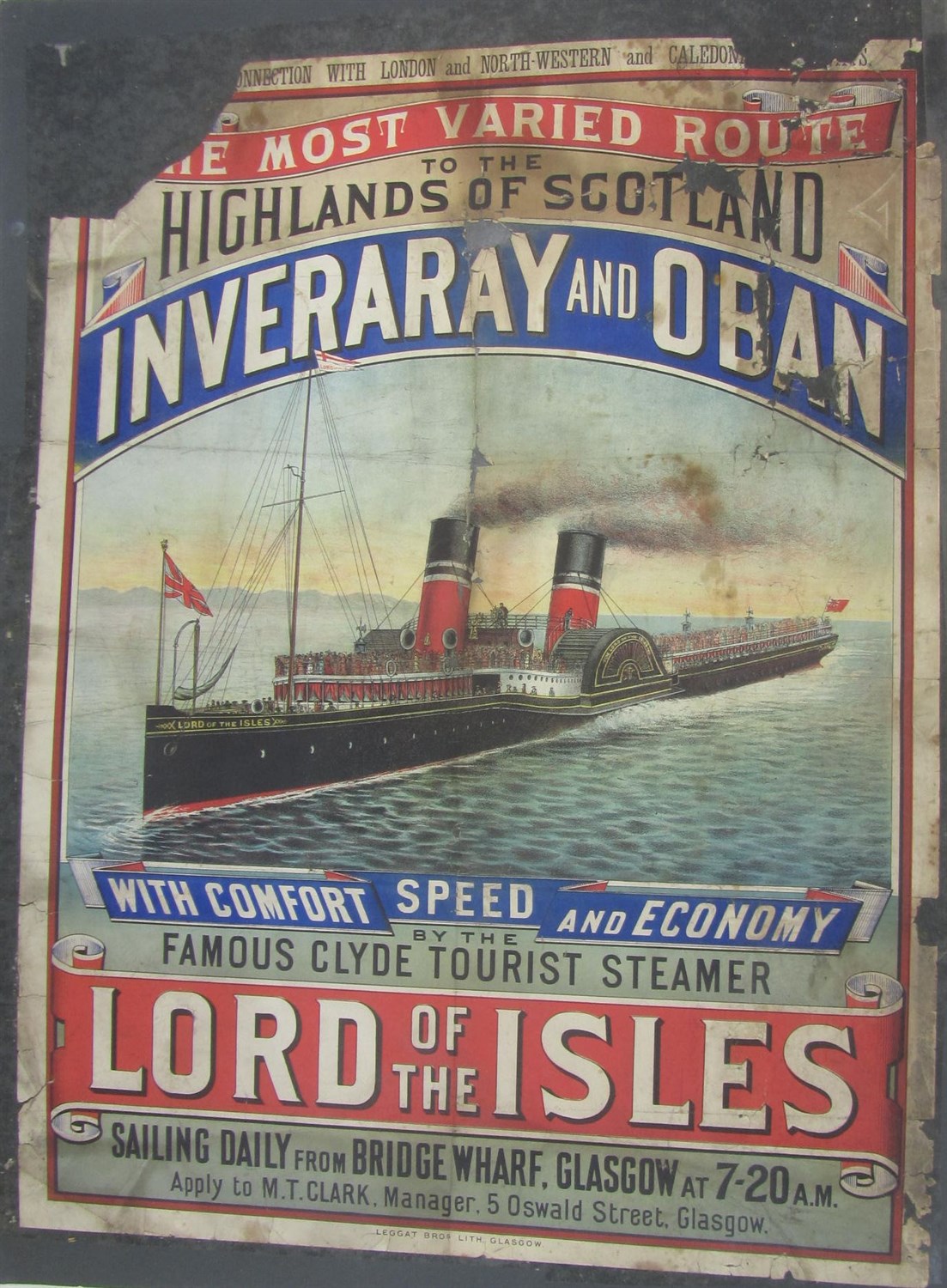 Lot 51 - Clyde, Glasgow: London & North-Western & Caledonian Railways, 2 travel posters