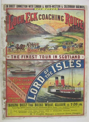 Lot 51 - Clyde, Glasgow: London & North-Western & Caledonian Railways, 2 travel posters
