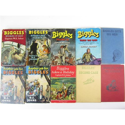 Lot 72 - Johns, Capt. W.E. - 11 Biggles first editions, including