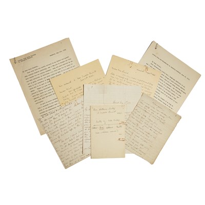 Lot 229 - [Wordsworth, William, Mary and Dora] - Fenwick, Isabella -  A collection of manuscript material comprising