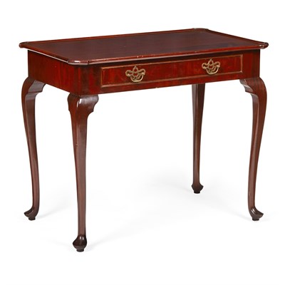 Lot 30 - GEORGE III STYLE MAHOGANY SILVER TABLE