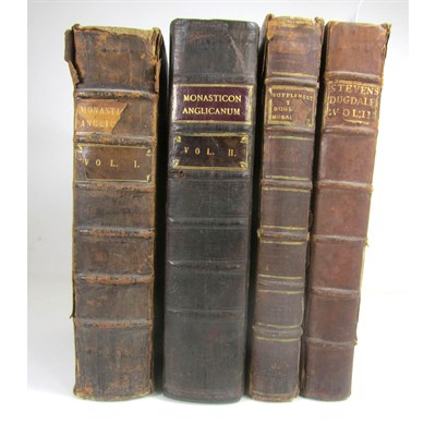 Lot 11 - Dugdale, Sir William, 4 volumes including Stevens's supplement, comprising