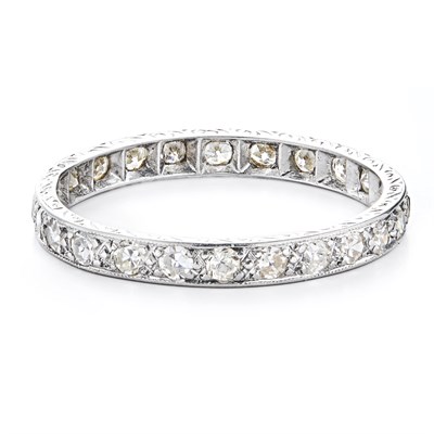 Lot 109 - A diamond set eternity ring