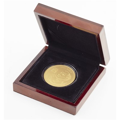 Lot 29 - TRISTAN DA CUNHA - A scarce proof gold John Paul II Canonisation commemorative £100 gold coin