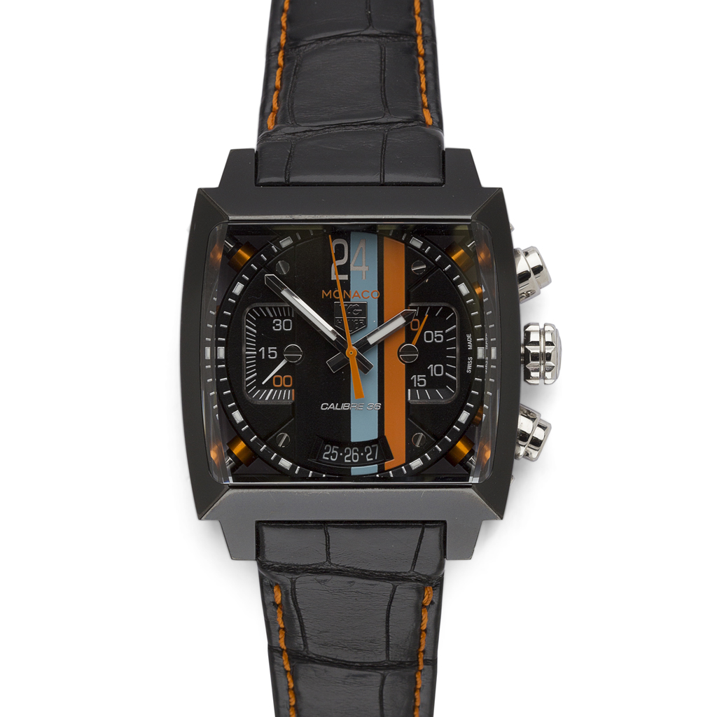Lot 242 - TAG HEUER - A gentleman's Monaco chronograph