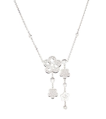 Lot 66 - BOODLES - A diamond set 'Blossom' necklace