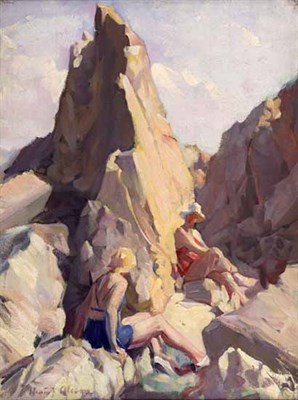 Lot 1 - HENRY YOUNG ALISON (1889-1972) BATHERS ON THE...
