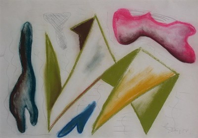 Lot 43 - WILLIAM GEAR (1915-1997) ABSTRACT FORMS Signed...